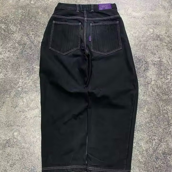 Streetwear Jeans Y2K Gothic Hip Hop fit - Picture 3 of 4